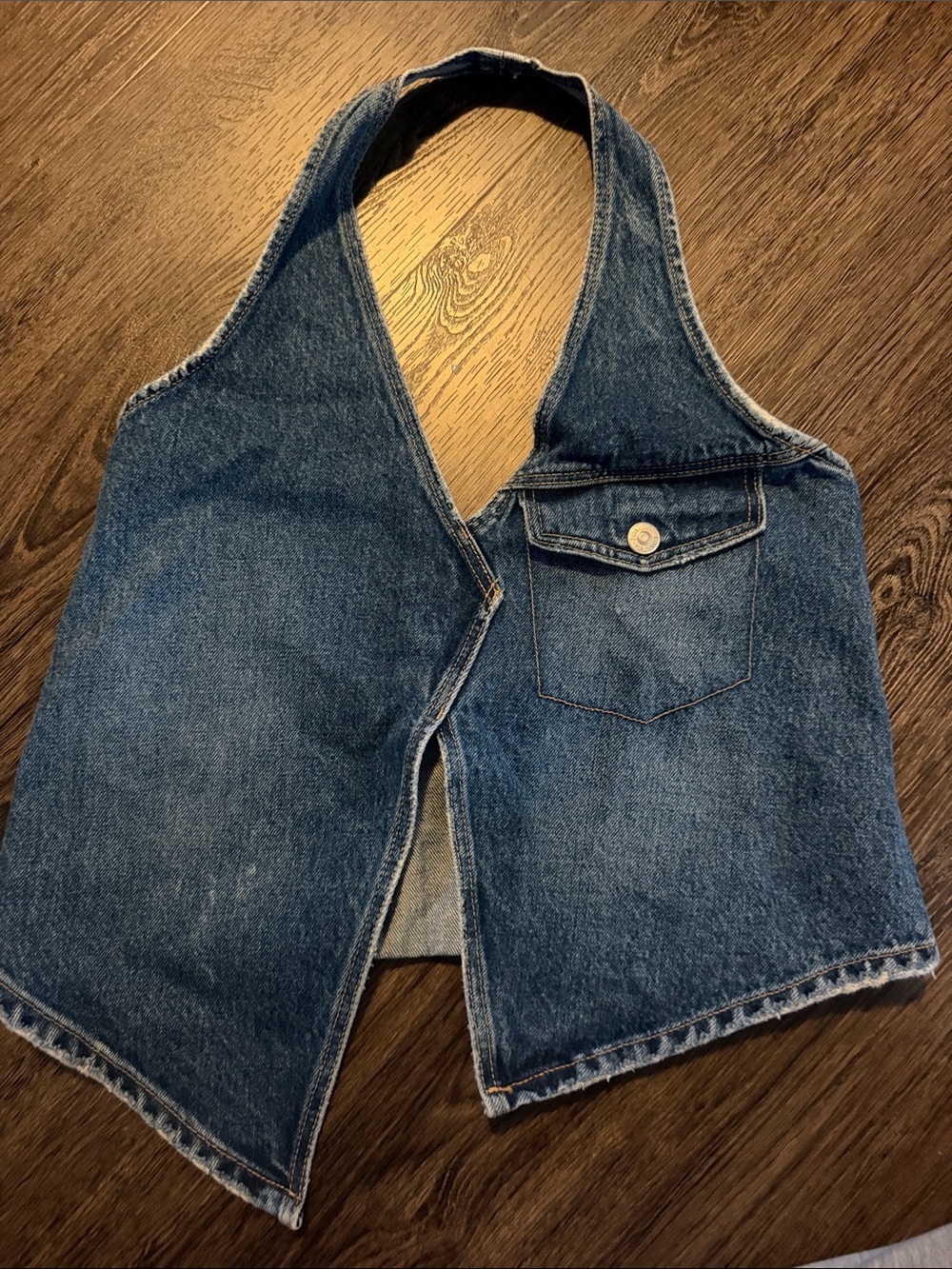 denim halter top